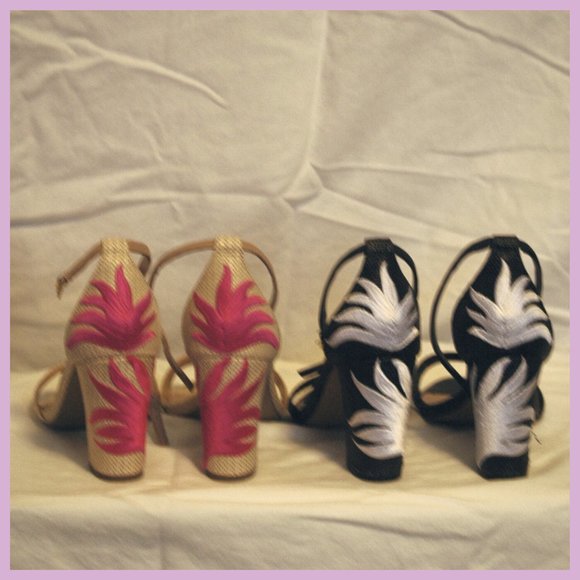 Expression Block Heel Tropical Sandals (Set of 2 Pairs) - Picture 4 of 6